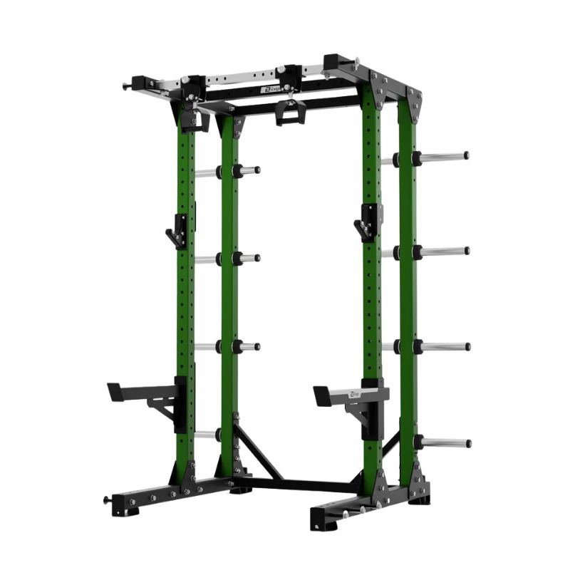 Exigo E80 Elite Half Rack Adjustable Pull Up Handles in green