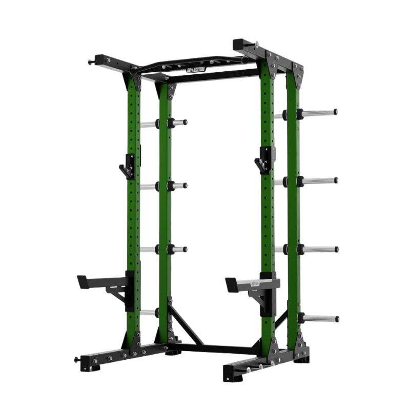 Exigo E80 Elite Half Rack Angled Pull Up Bar in green