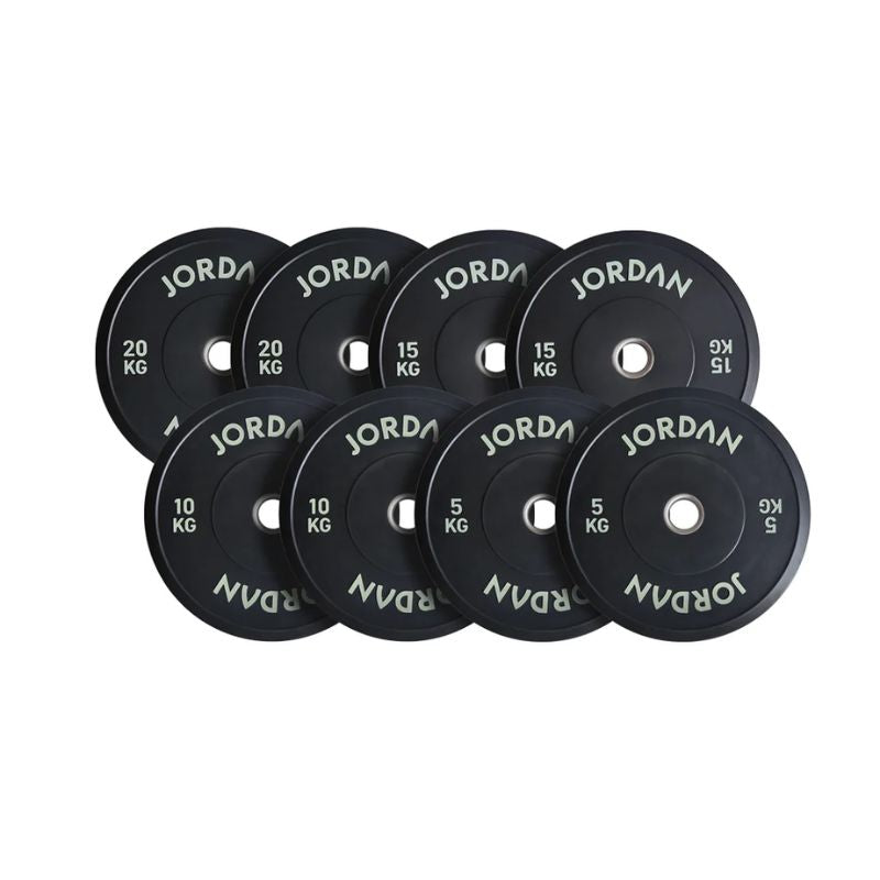 Jordan Black Rubber Bumper Plates 5-20kg set