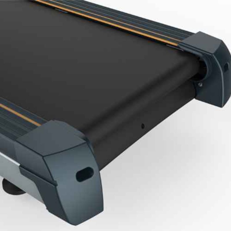 Gym Gear Encore Treadmill light commercial use 3(4.5) peak HP AC motor 0-15% incline 1-20km top speed large running surface view of the  width of the running surface