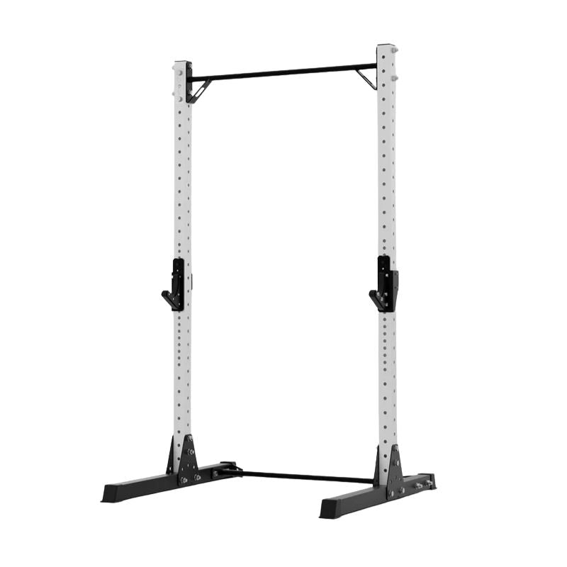 Exigo X70 Quarter Squat Rack for Lifting with Pull Up Bar in white 