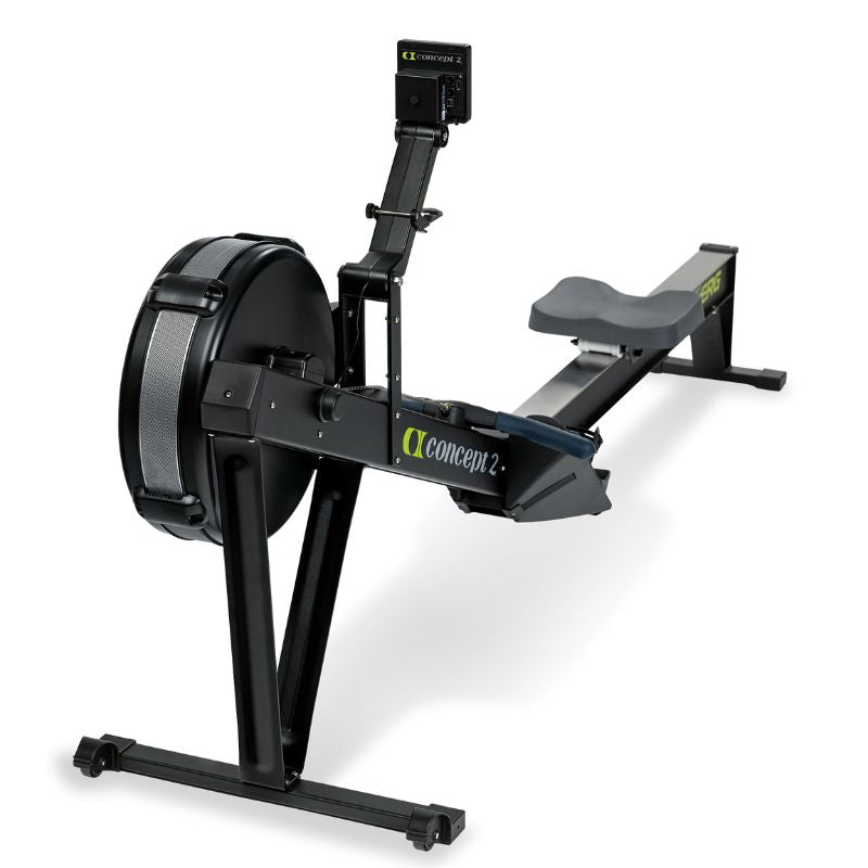 Concept 2 RowErg Rowing machine standard legs, view of the front of the rower 