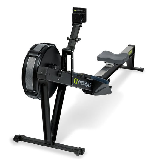 Concept 2 RowErg Rowing machine standard legs, view of the front of the rower 