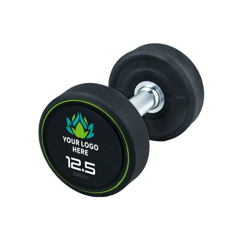 Custom Jordan Hybrid dumbbells premium urethane