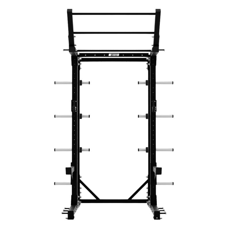 Exigo E80 Elite Half Rack 45 Degree Wing Pull Up Bar Attachment front view