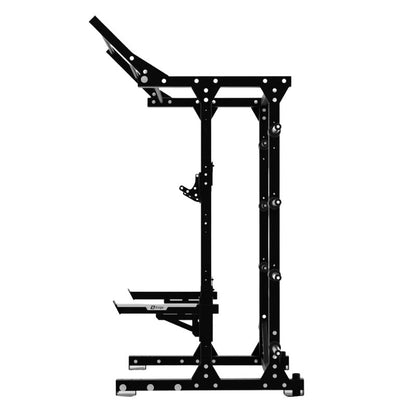 Exigo E80 Elite Half Rack 45 Degree Wing Pull Up Bar Attachment side view