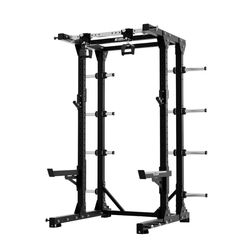 Exigo E80 Elite Half Rack Adjustable Pull Up Handles in black
