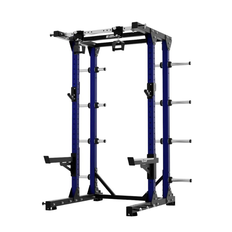 Exigo E80 Elite Half Rack Adjustable Pull Up Handles in blue