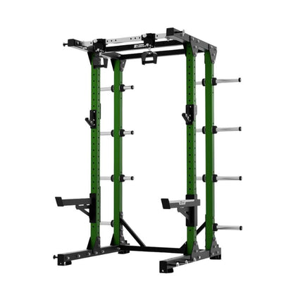 Exigo E80 Elite Half Rack Adjustable Pull Up Handles in green
