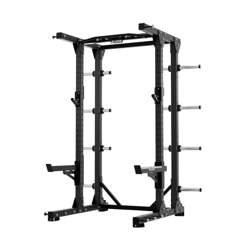 Exigo E80 Elite Half Rack Angled Pull Up Bar in slate grey