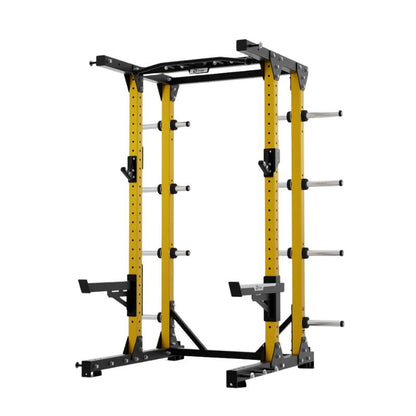 Exigo E80 Elite Half Rack Angled Pull Up Bar in yellow
