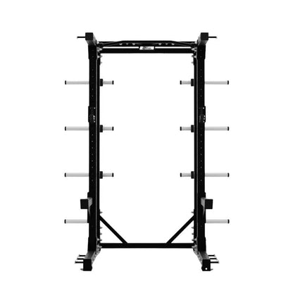 Exigo E80 Elite Half Rack Angled Pull Up Bar view of the back