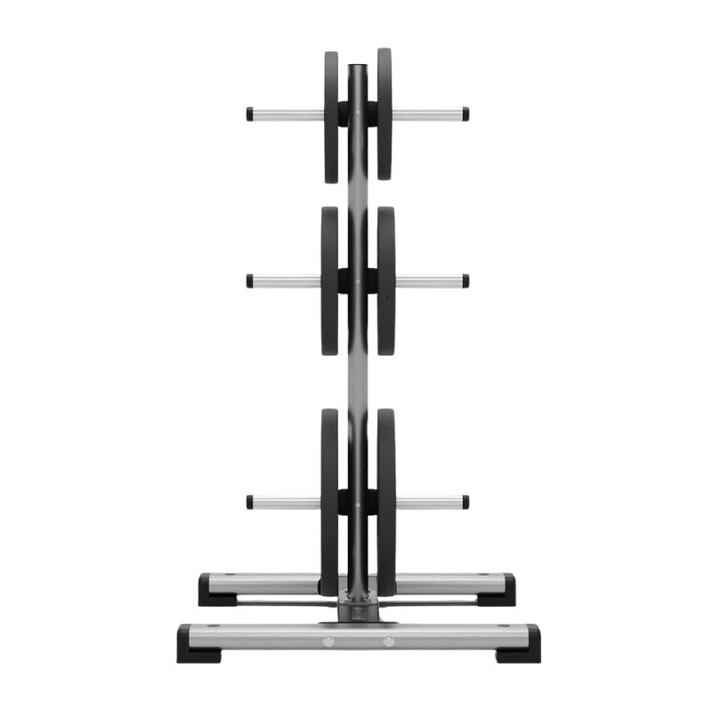 Exigo Olympic Weight Plate Storage Tree side view