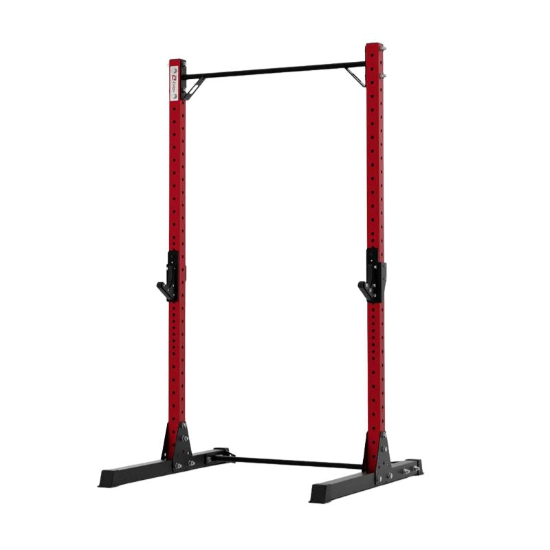 Exigo X70 Quarter Squat Rack for Lifting with Pull Up Bar in red