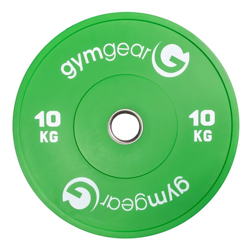 Gym Gear Colour Bumper weight plates 10kg green