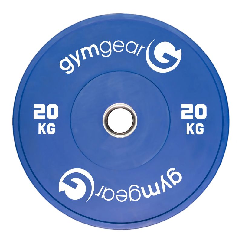 Gym Gear Colour Bumper weight plates 20kg blue