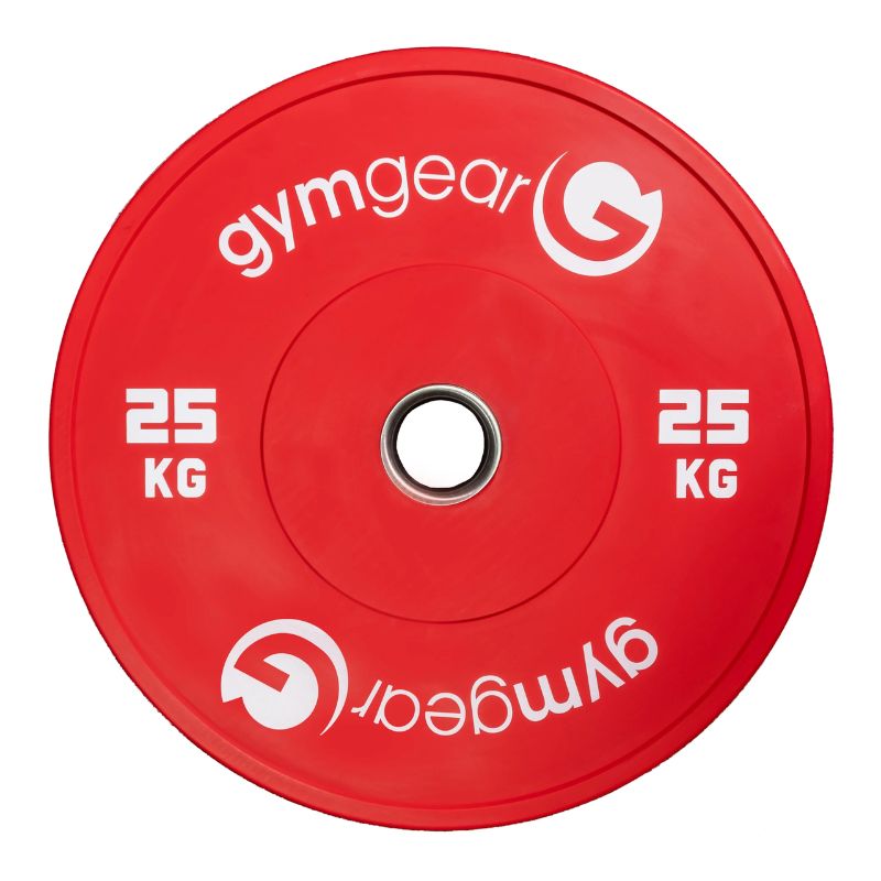 Gym Gear Colour Bumper weight plates 25kg red