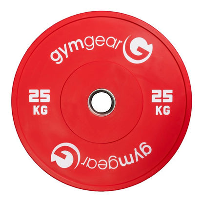 Gym Gear Colour Bumper weight plates 25kg red