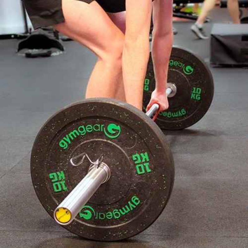 Gym Gear Hi-Impact Bumper weight plates deadlift with 10kg plates
