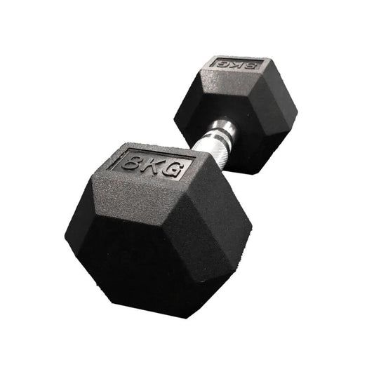 Jordan JLC Hex Rubber Dumbbells 8kg