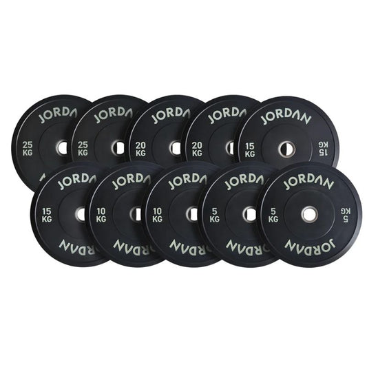 Jordan Black Rubber Bumper Plates 5-25kg set