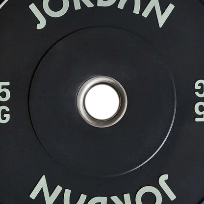 Jordan Black Rubber Bumper Plates close up