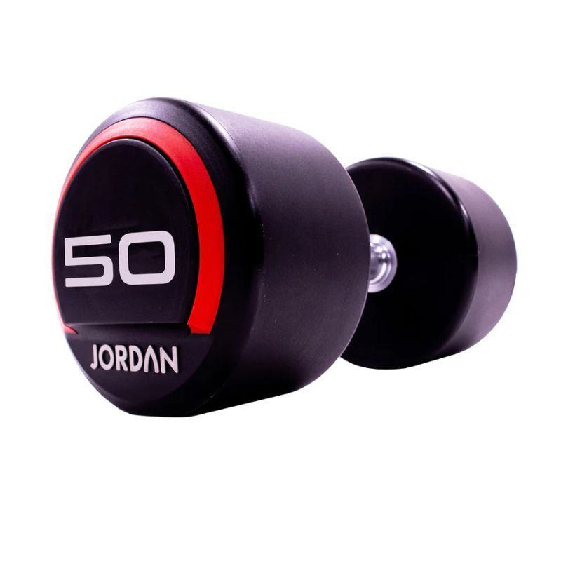 Jordan Urethane Dumbbells in Red 50kg