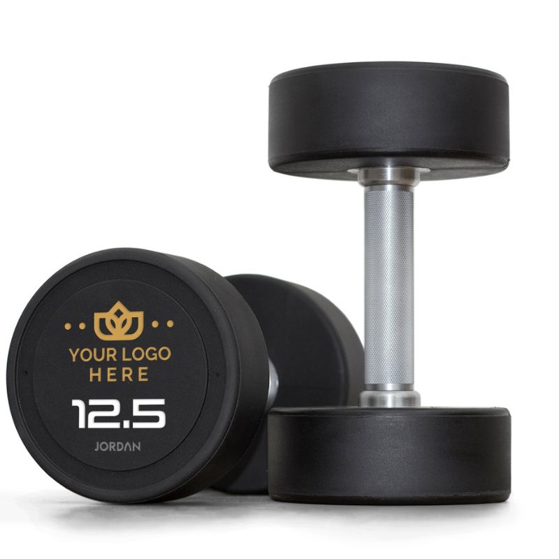 Custom Jordan Hybrid dumbbells premium urethane