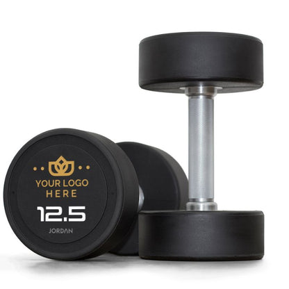 Custom Jordan Hybrid dumbbells premium urethane