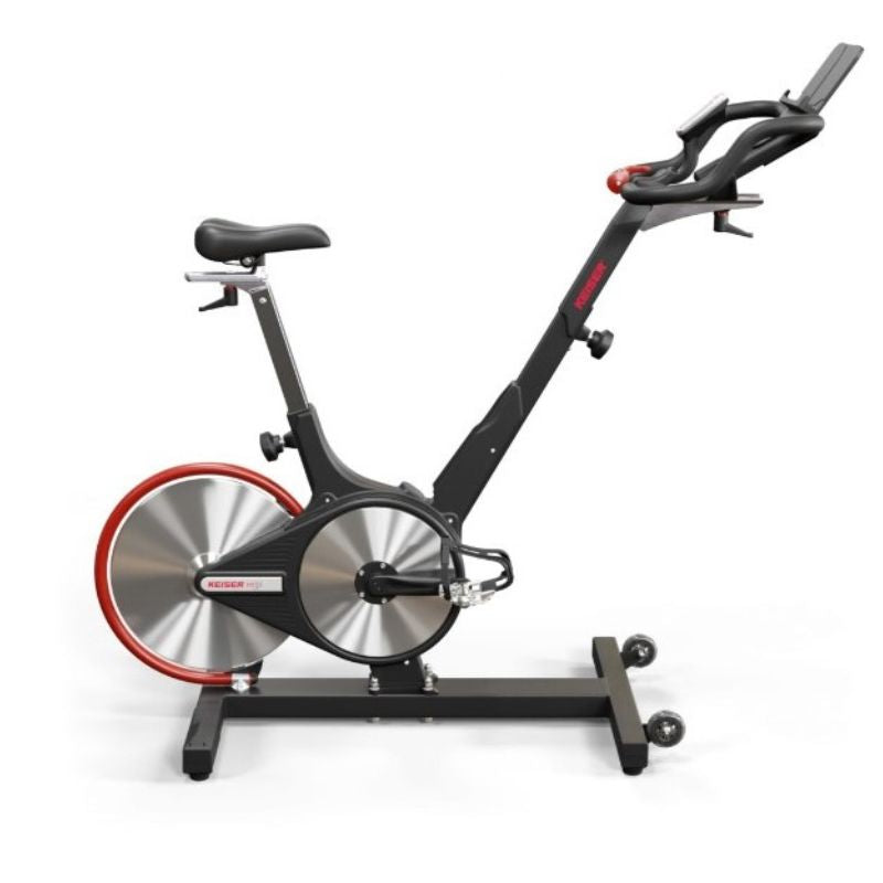 Keiser m3i indoor bike with magnetic resistance side ways view
