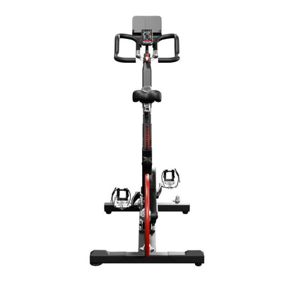Keiser M3i Studio Plus Indoor Bike bluetooth studio display adjustable frame and fourway handle bars magnetic resistance rear view