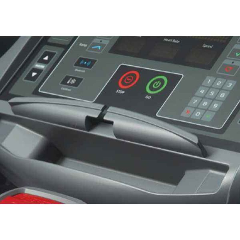 T97 Gym Gear Commercial Treadmill 3HP continuous AC motor top speed 20km/h showing close up of the control panel