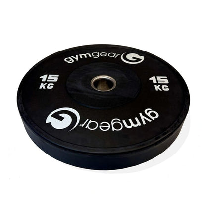 Gym Gear black Bumper Plates 15kg plate