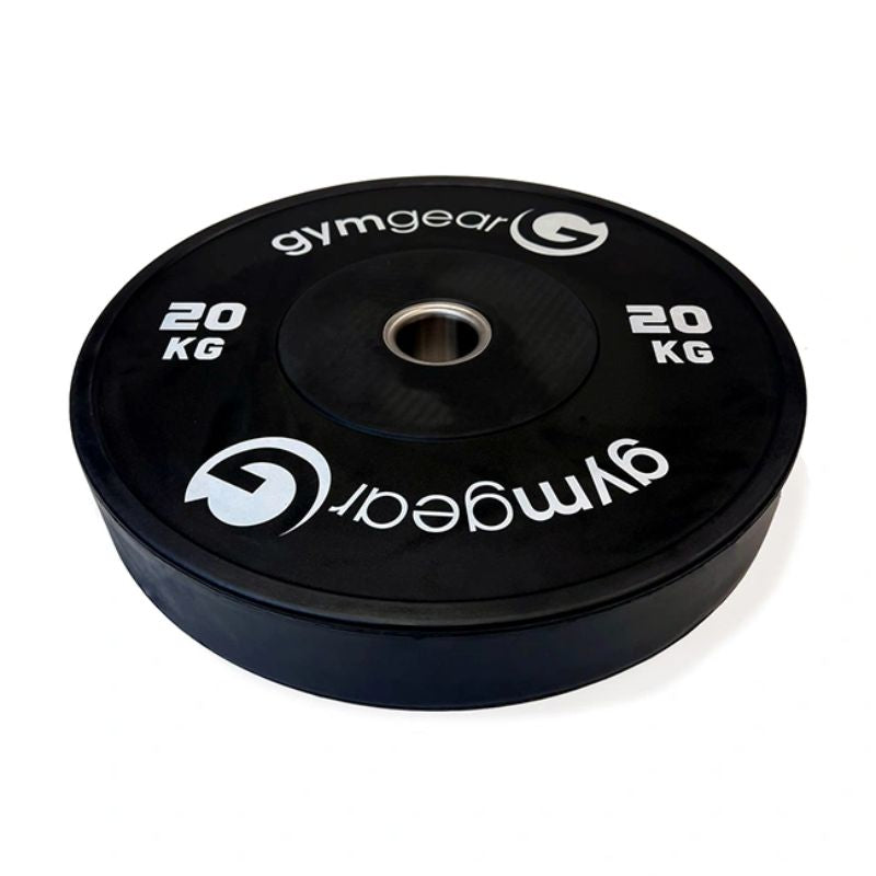 Gym Gear black Bumper Plates 20kg