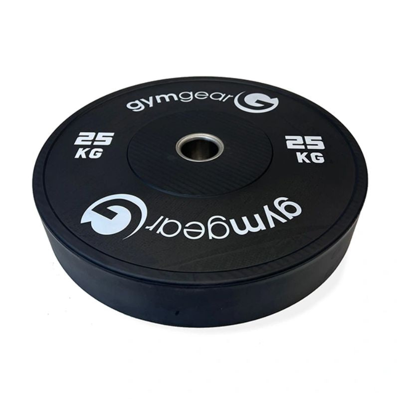 Gym Gear black Bumper Plates 25 kg plate