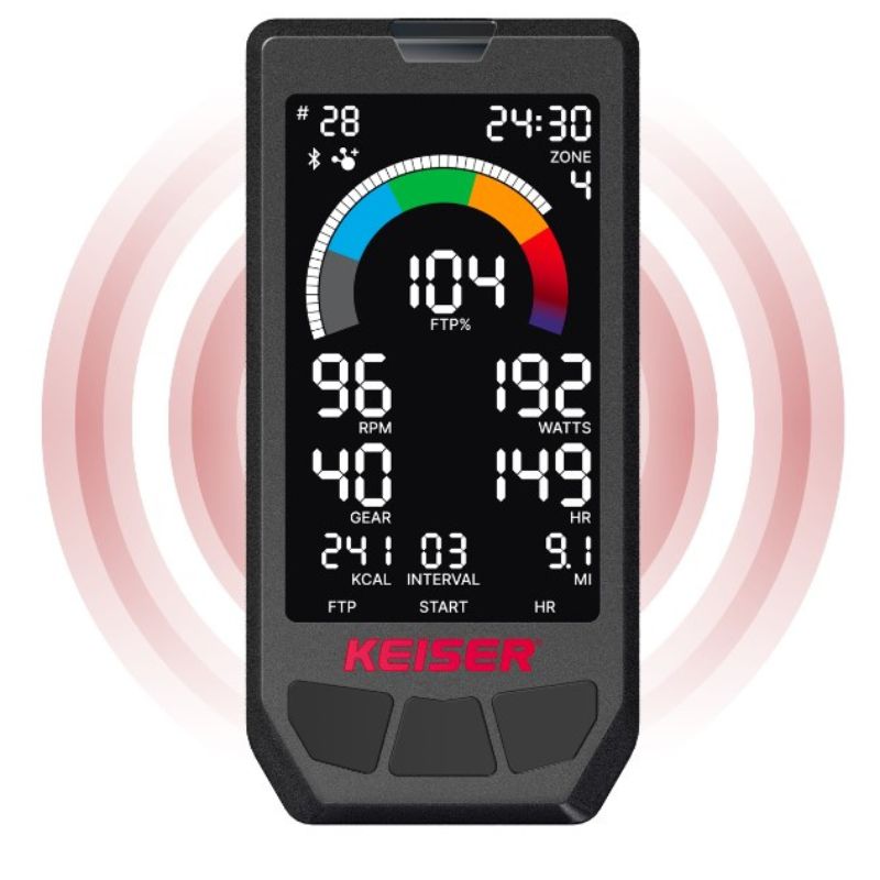 Keiser M3i Studio Indoor Bike view of display screen