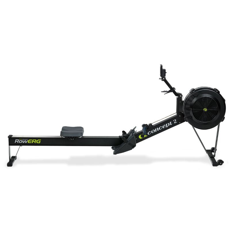 Concept 2 RowErg Rowing machine standard legs view of the side of the machine