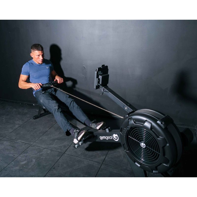 Gym Gear Row Max 2.0 rowing machine man on the rowing machine