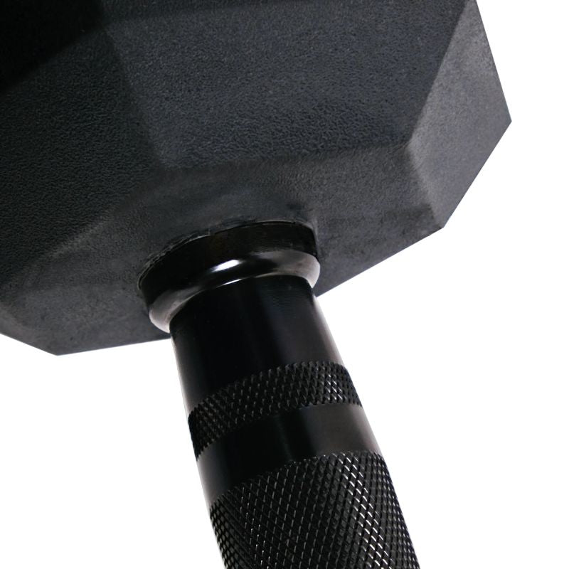 gym gear rubber hex dumbbells with black handle