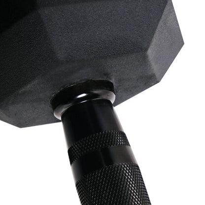 gym gear rubber hex dumbbells with black handle
