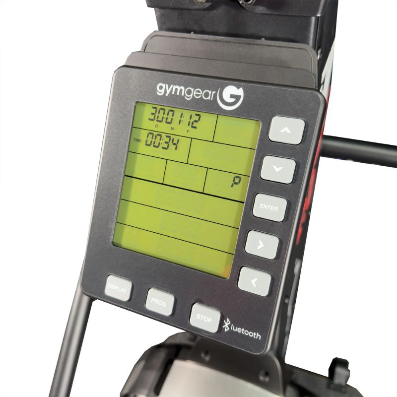 Gym Gear Ski Max 2.0 ski machine view of the the digital monitor